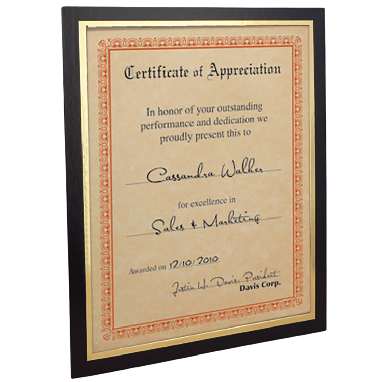 Mat Certificate Frame 2