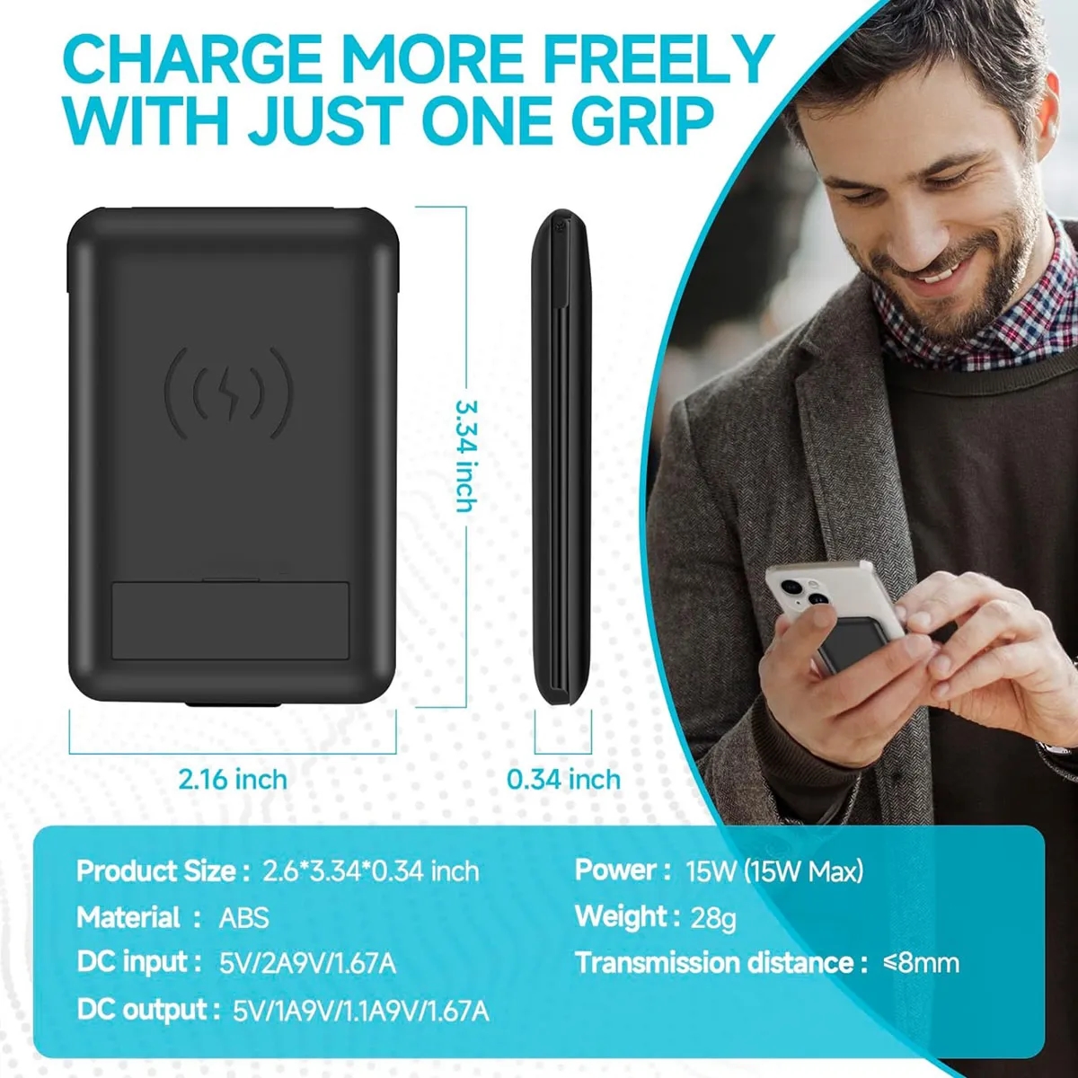 Wireless Charging USB Adapter Kit 6