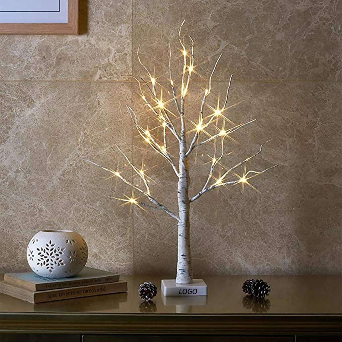 Led Battery Birch Tree 5