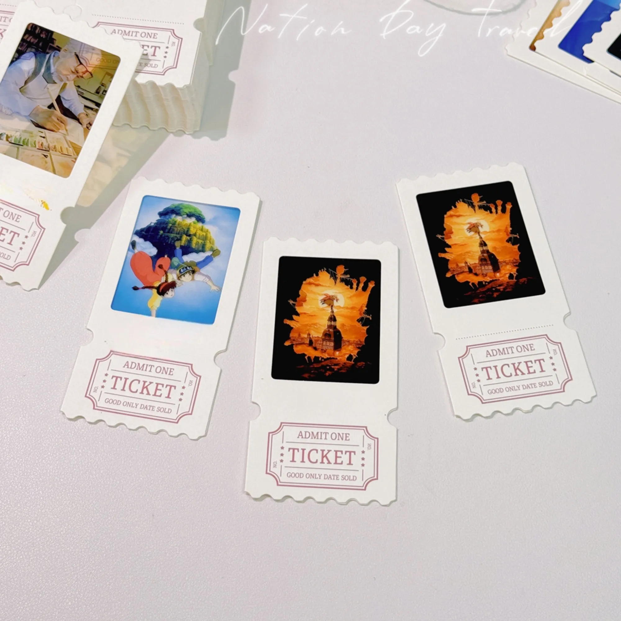 Custom Light Shadow Ticket Stub Bookmarks - Memorial " 3