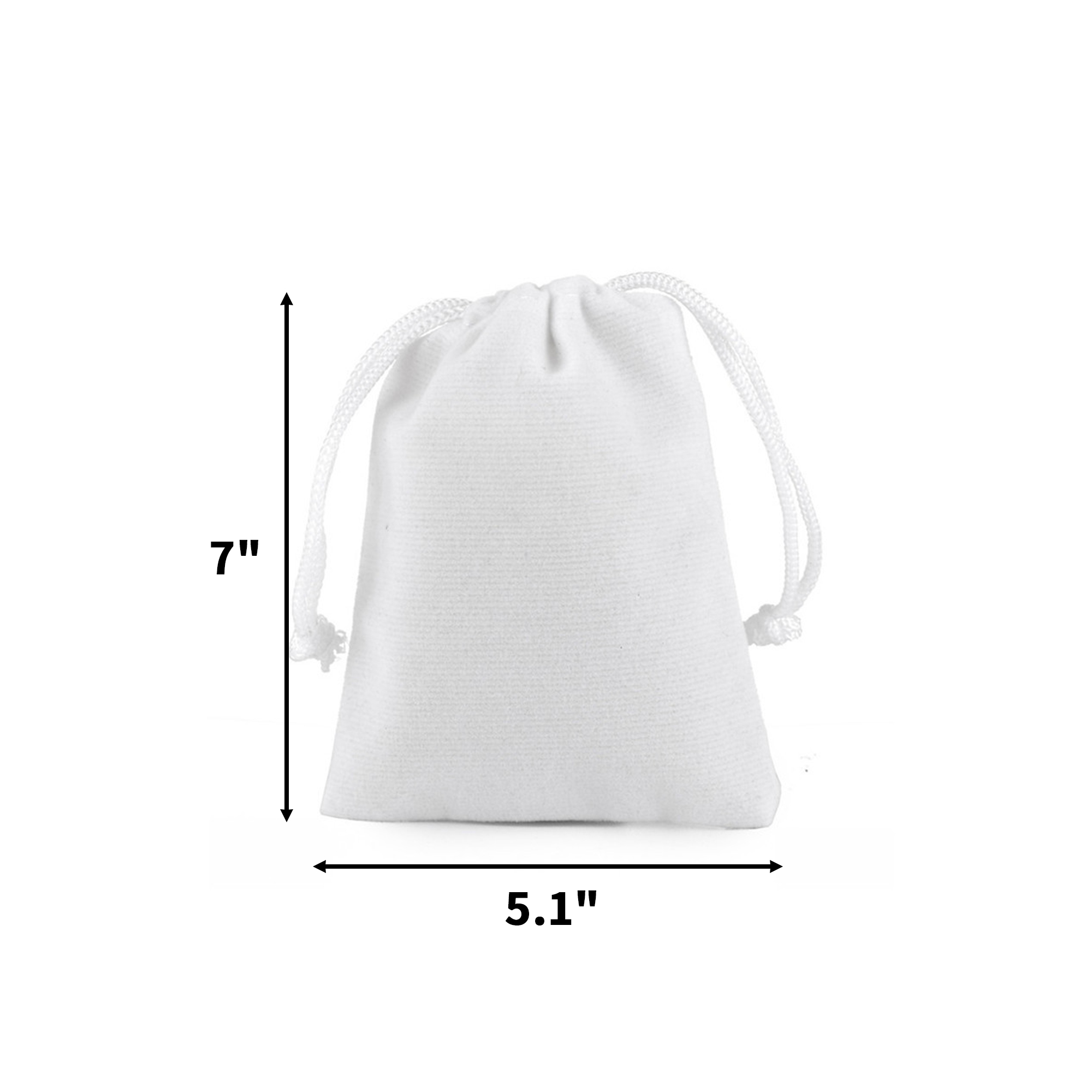 Velvet Drawstring Gift Pouch 7 X 5.1" 10