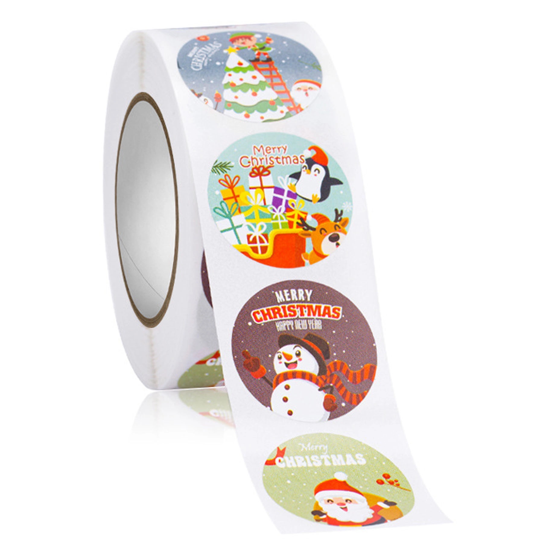 1" Circle Full Print Roll Labels 1