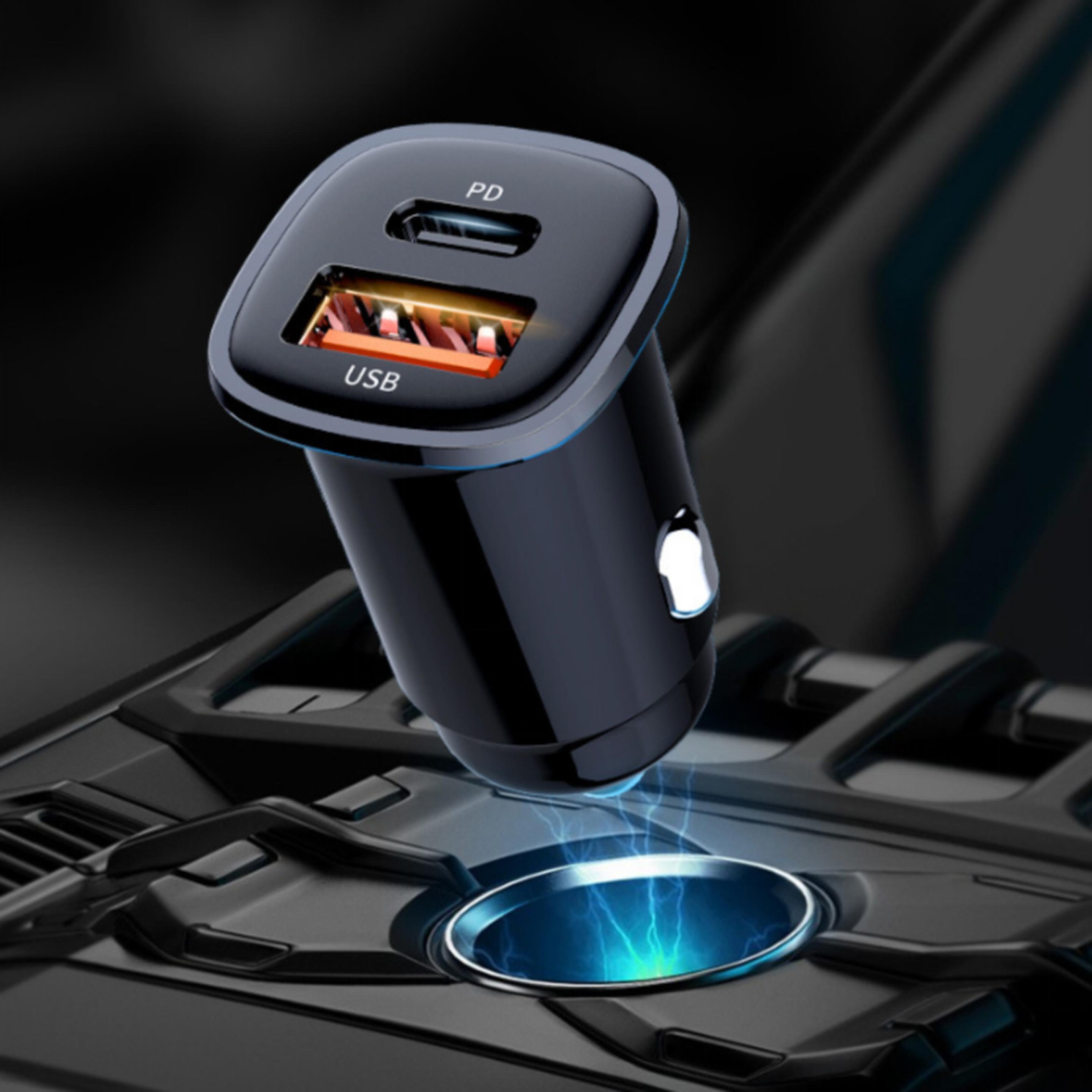 Dual-port super fast charging usb car charger 4