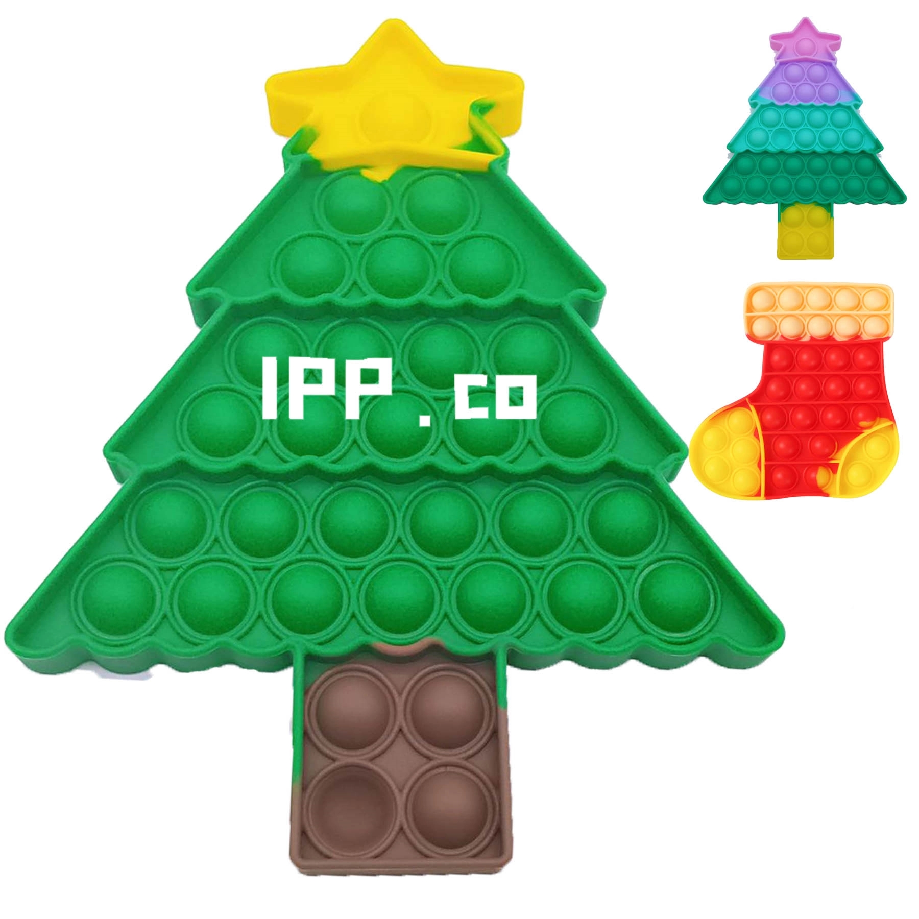 Big Christmas Pop Push Bubble Fidget Sensory Toy 2