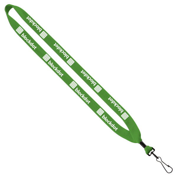 3/4" Cotton Lanyard with Metal Crimp & Swivel Snap Hook 3
