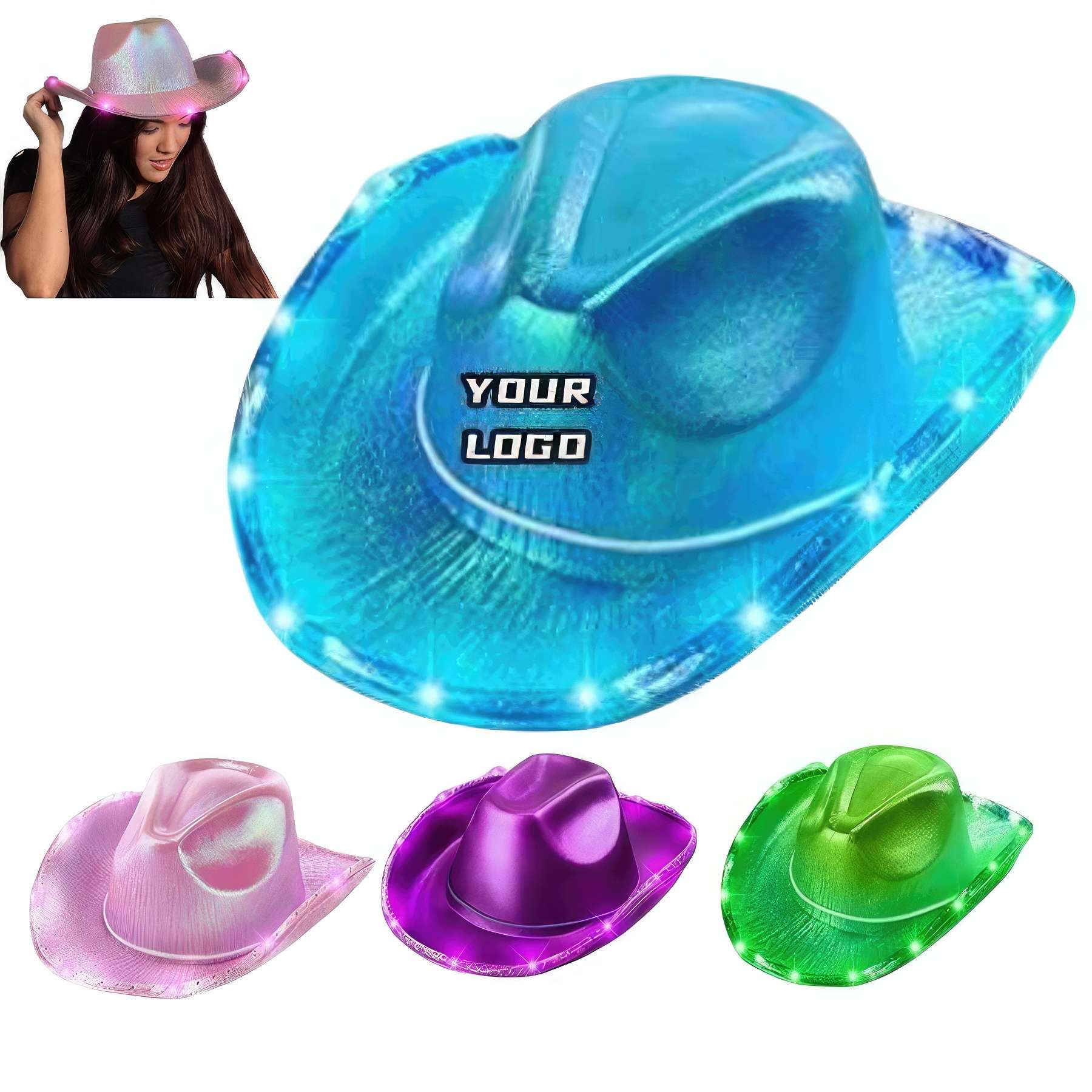 Light Up Cowboy Hat 1