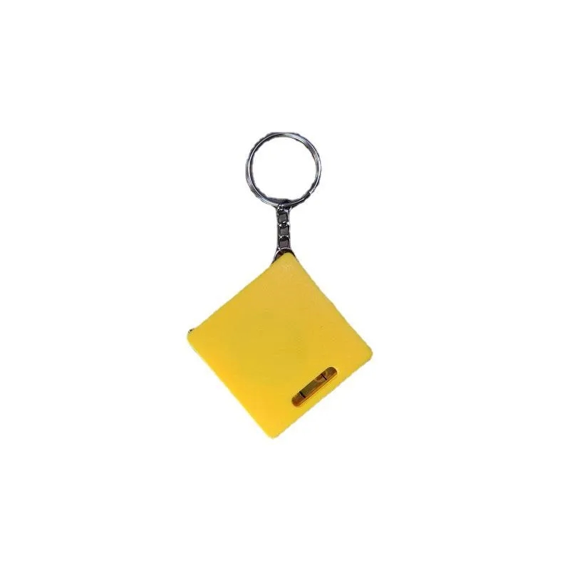 Tape Measure Keychain 1.69 Inch ABS with Bubble Level 2