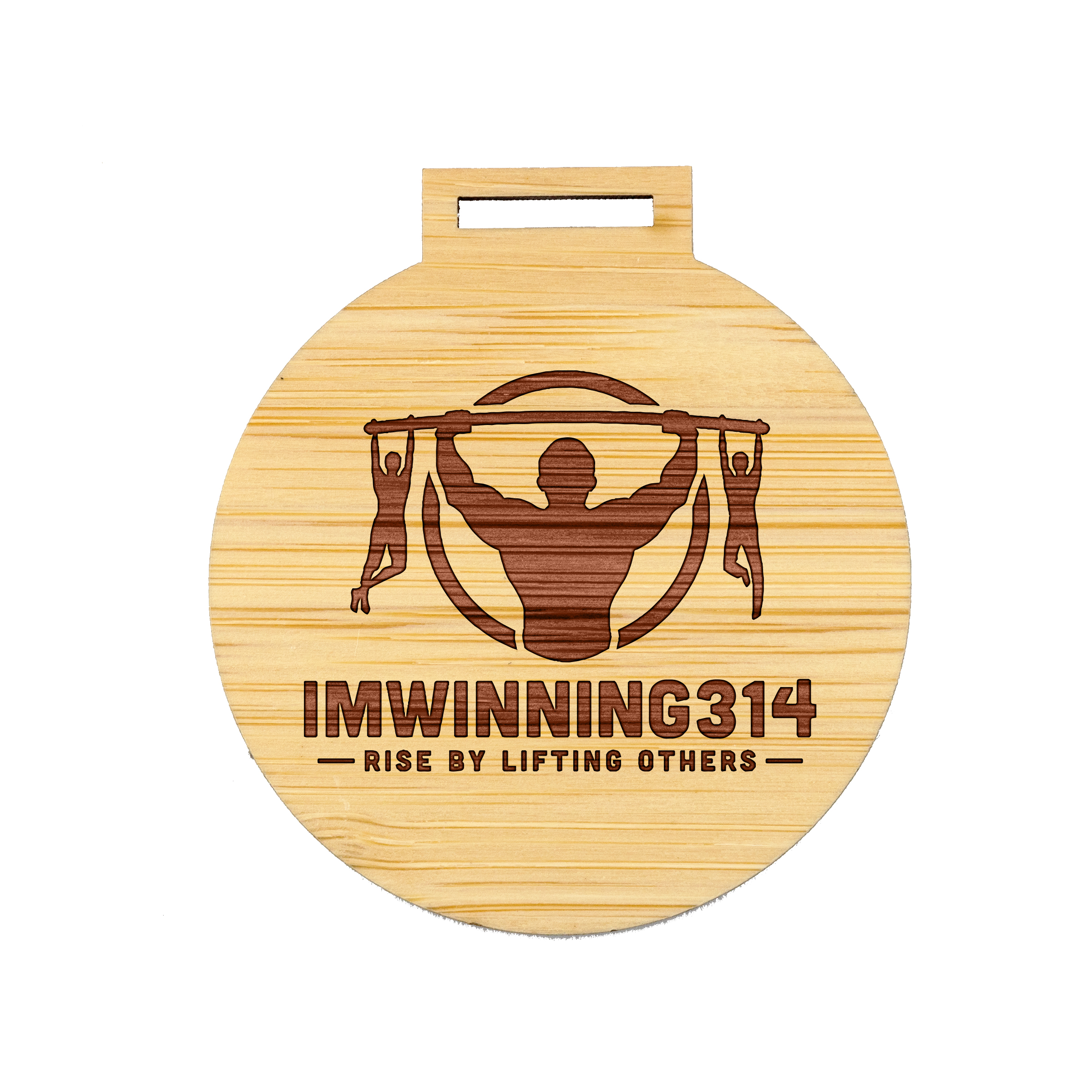 Custom Bamboo Medals Engraved (2.5") 6