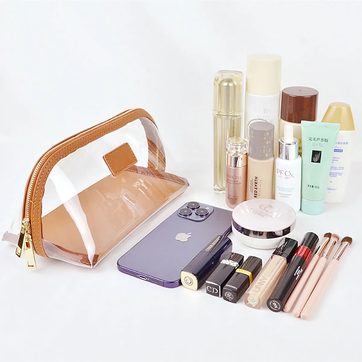 Premium Portable Clear Waterproof Cosmetic Toiletry Bag 3