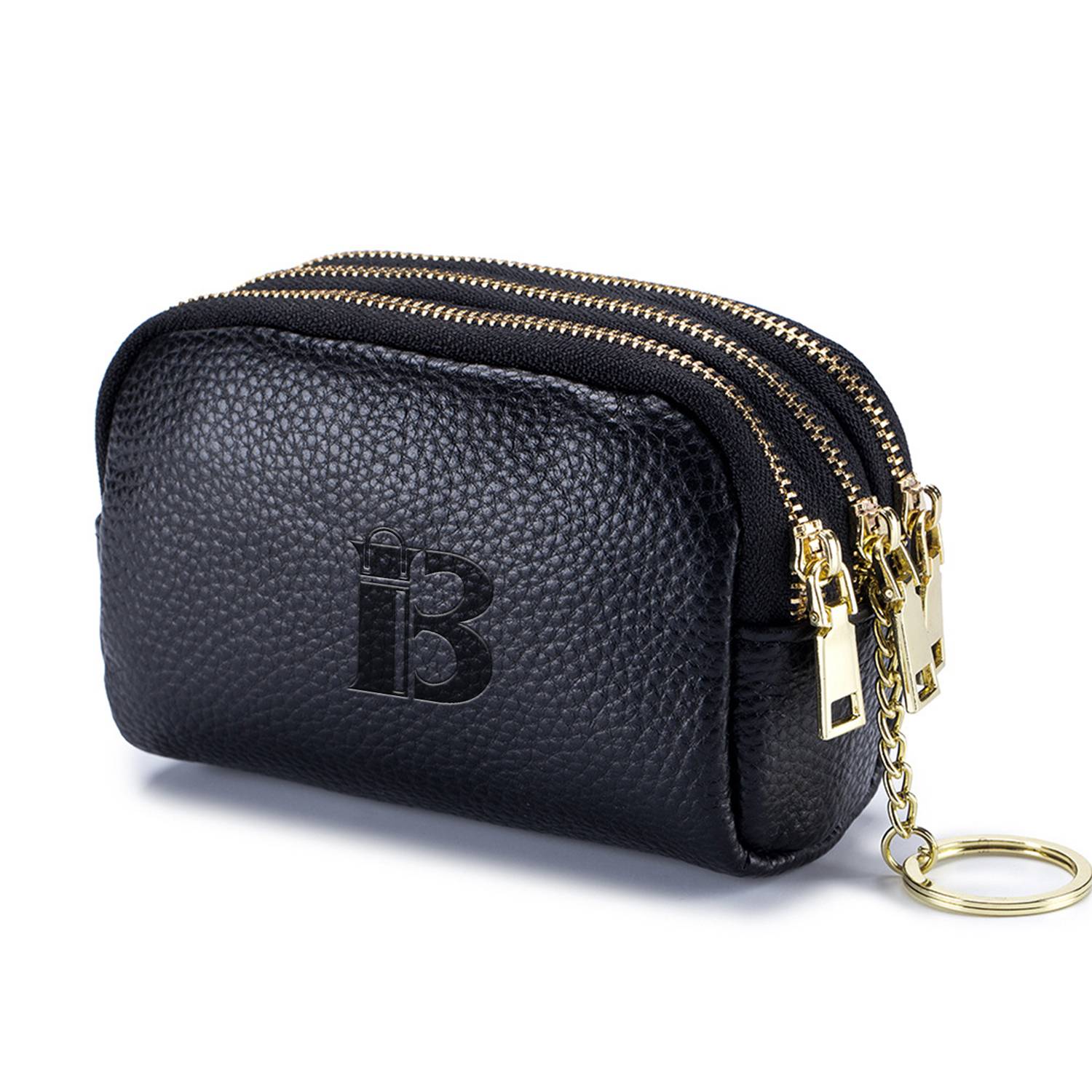 3 Zippered Pocket Change Pouch Wallet