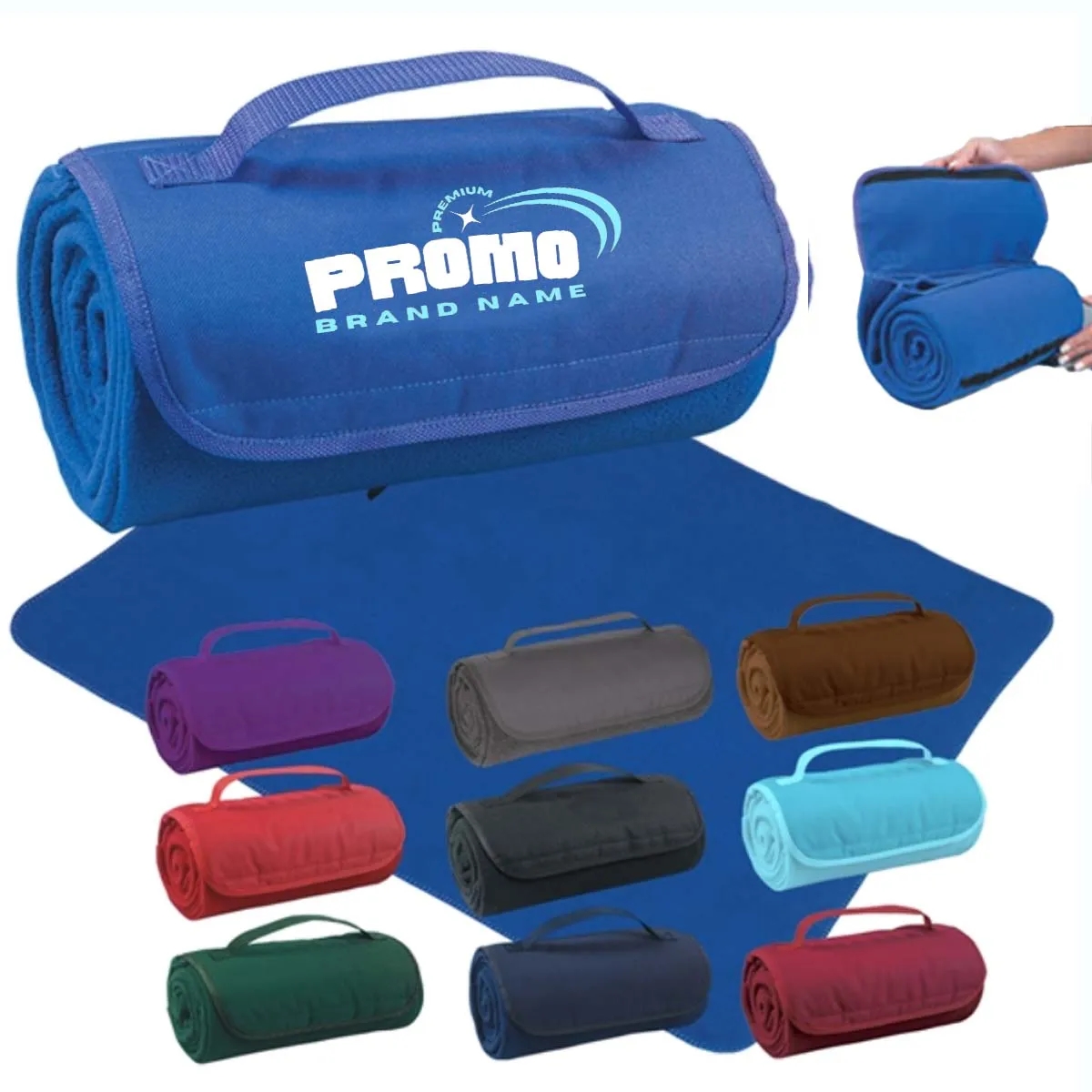 Roll Up Stadium Blanket with Handle 2
