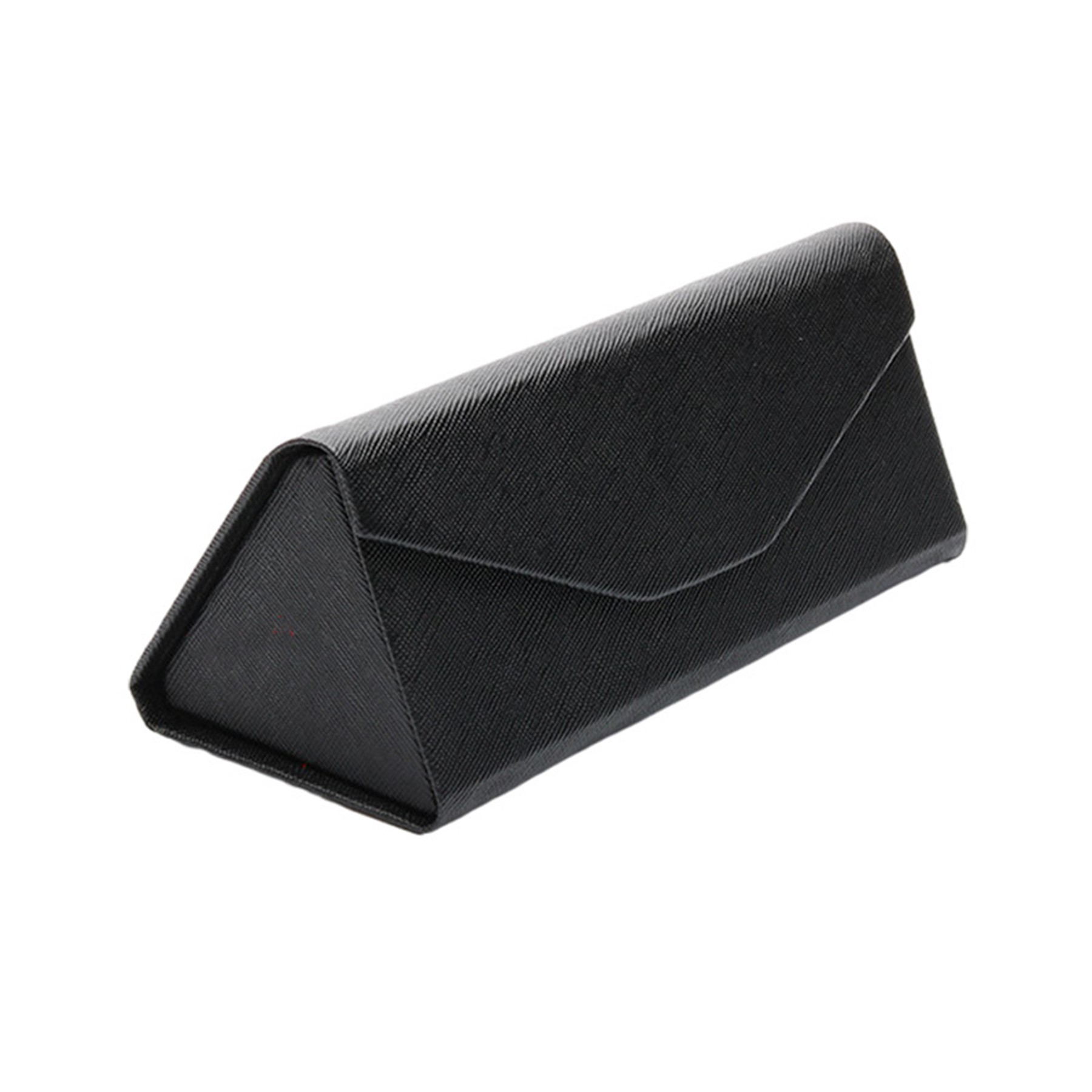Triangle Folding PU Leather Glasses Case 2