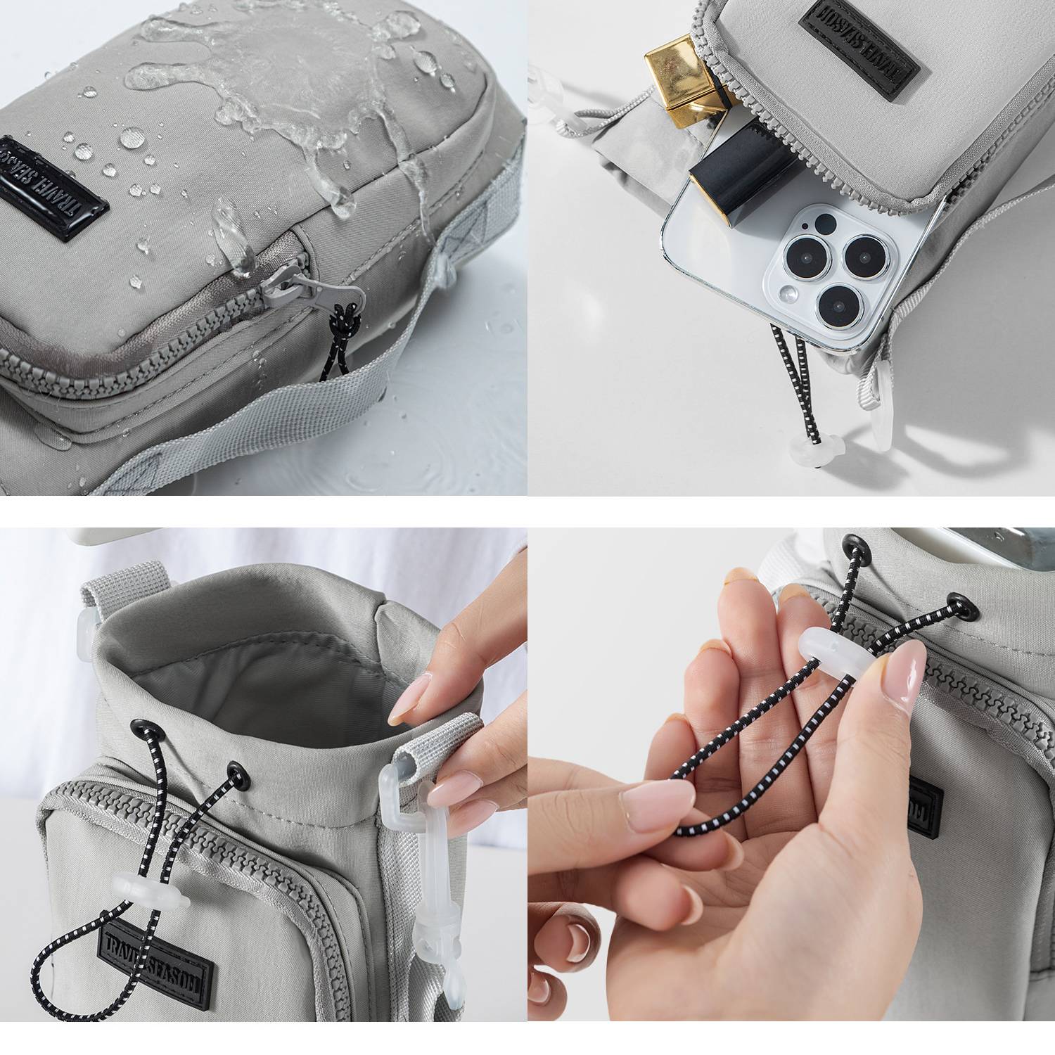 Water Bottle Carrier Pouch w/ Phone Pocket 8