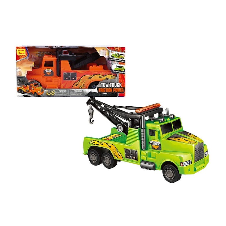 Friction Mega Tow Trucks - 10.85" 2 Colors 1