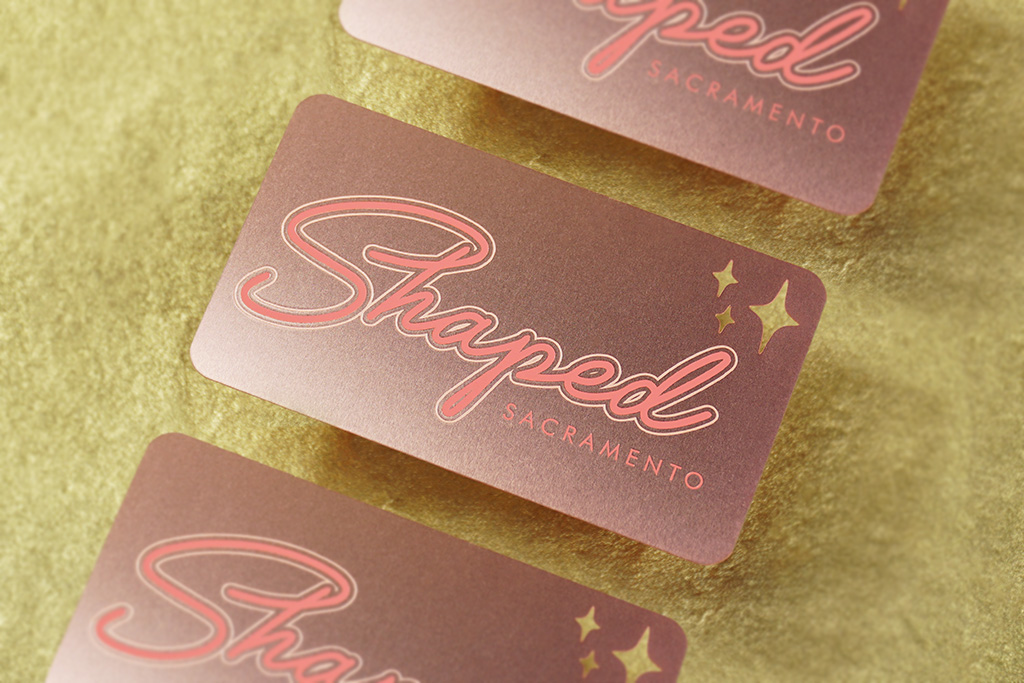 Rose Gold Metal Business Cards 10