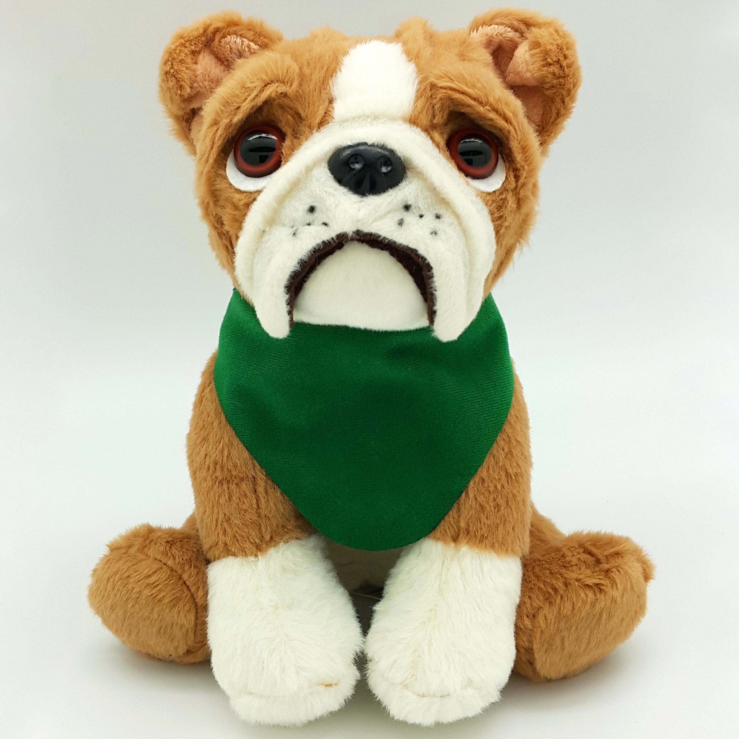 8" Medium Sitting Dog - Large Eyes Bulldog 14
