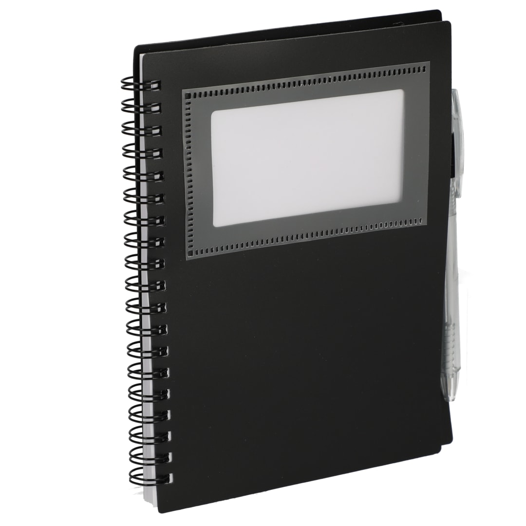 FSC® Recycled 5" x 7" Star Spiral Notebook with Pe 34