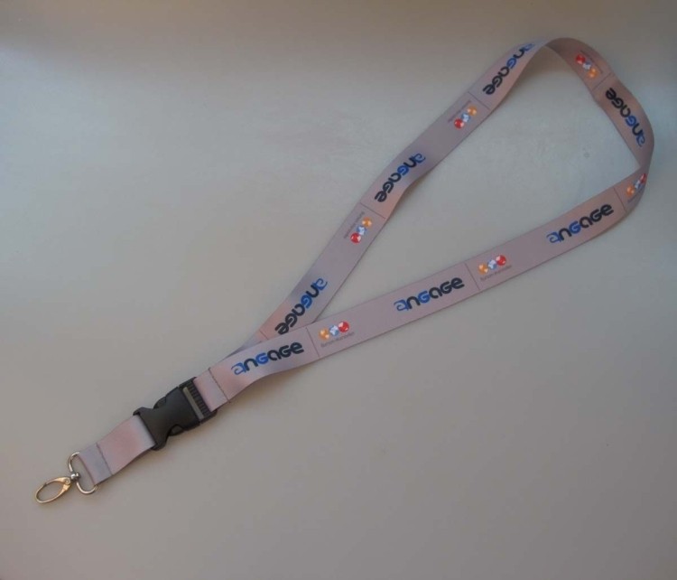 Gray Color Acrylic Material Breakaway Lanyard 2