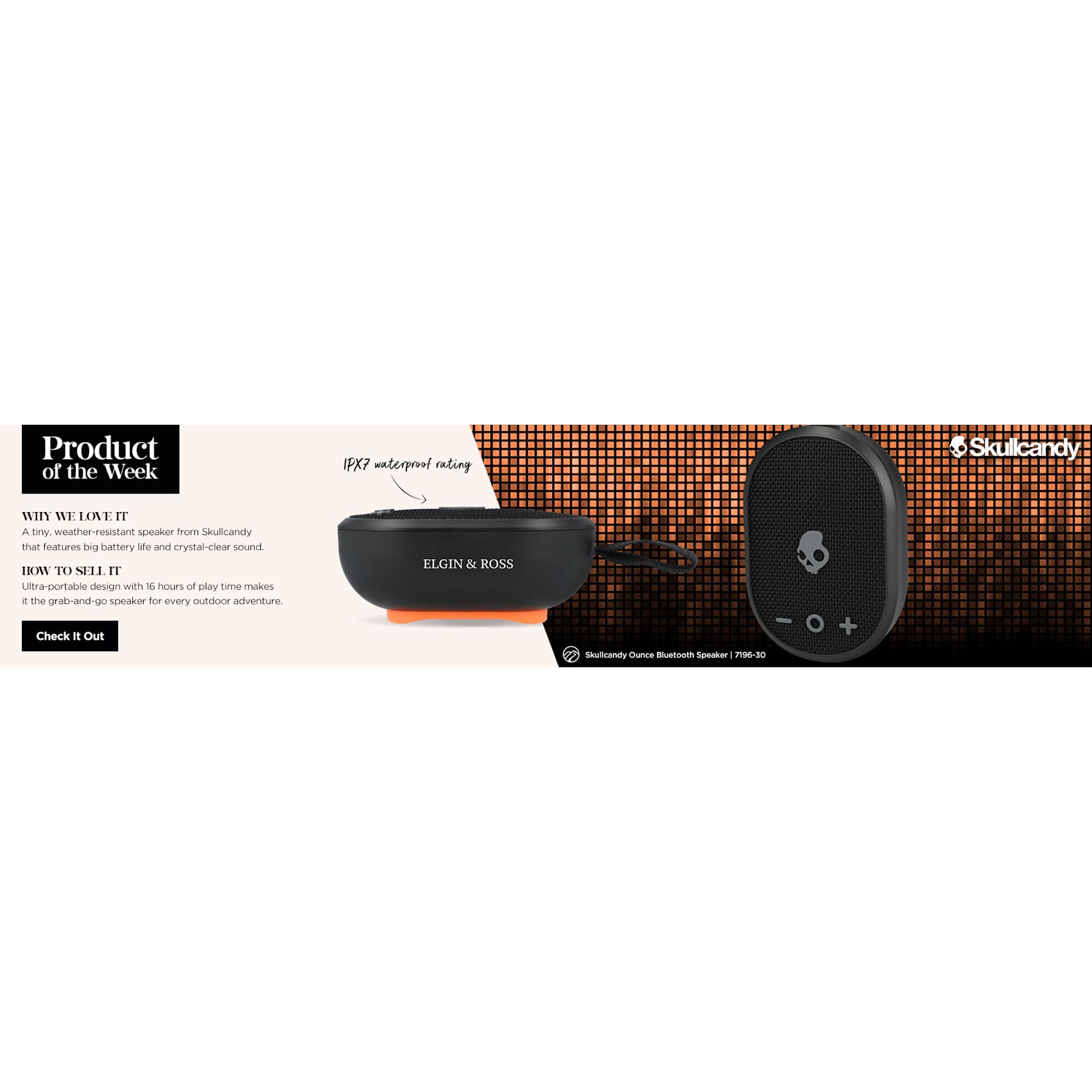 Skullcandy Ounce Bluetooth Speaker 48