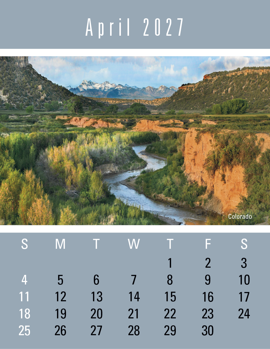 Triumph® Calendars Press-N-Stick Scenic Calendar 26
