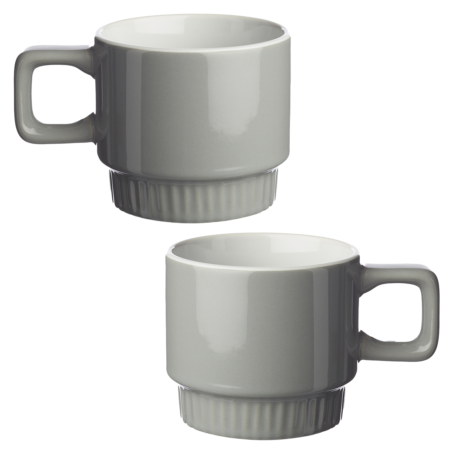 Square Handle Stackable Ceramic Mug, 10 oz. 5