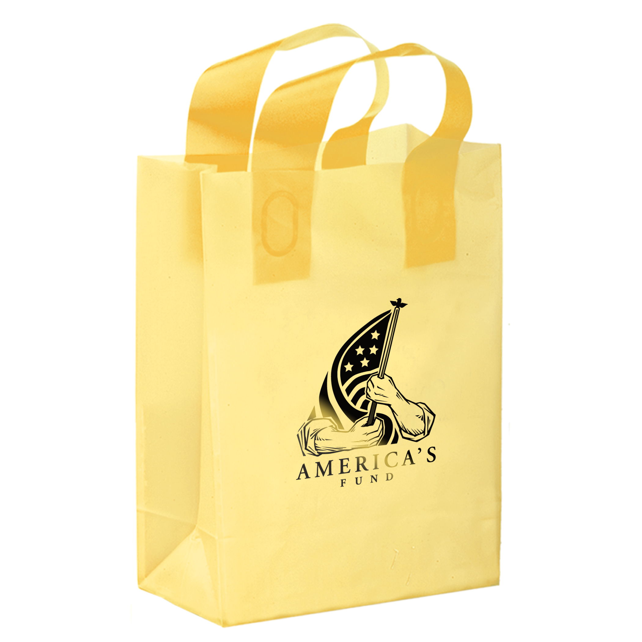 Color HDPE Frosted Soft Loop Shopper 1