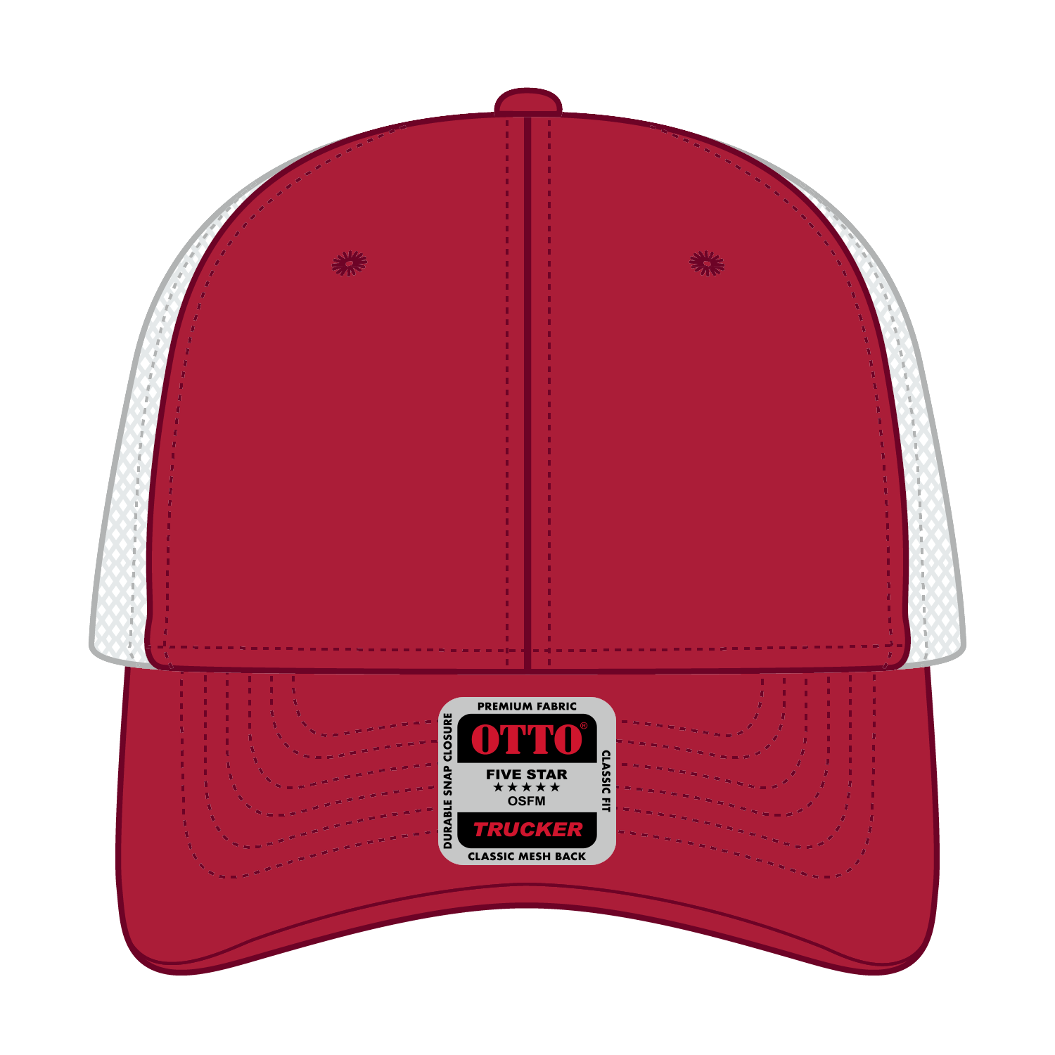 OTTO CAP® 6 Panel Low Profile Mesh Back Trucker Hat 86