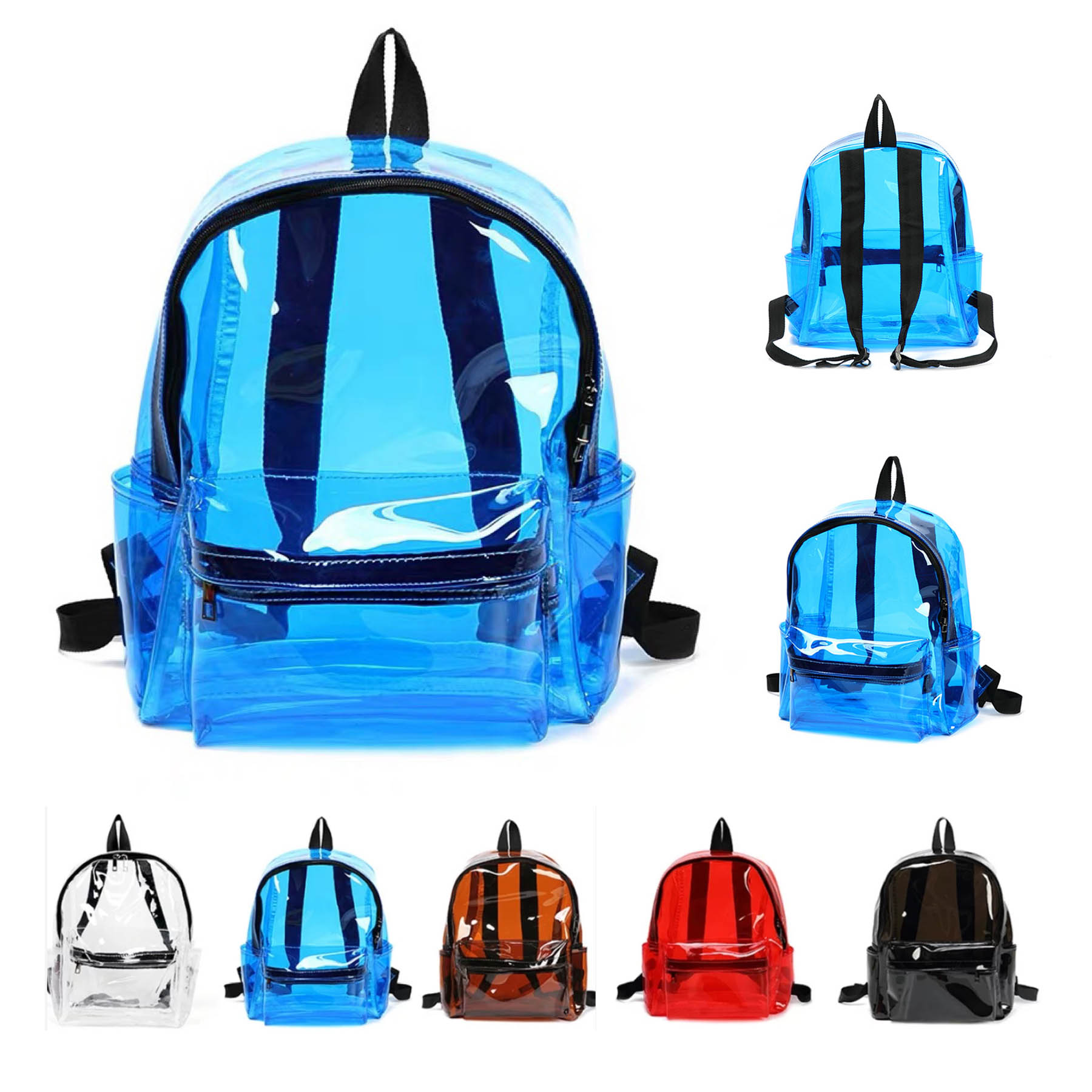 Colorful Clear PVC Backpack 1