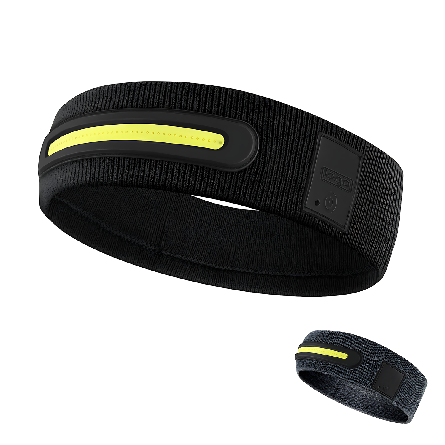 USB Rechargeable LED Knitted Headlamp Headband w/ 3 Modes