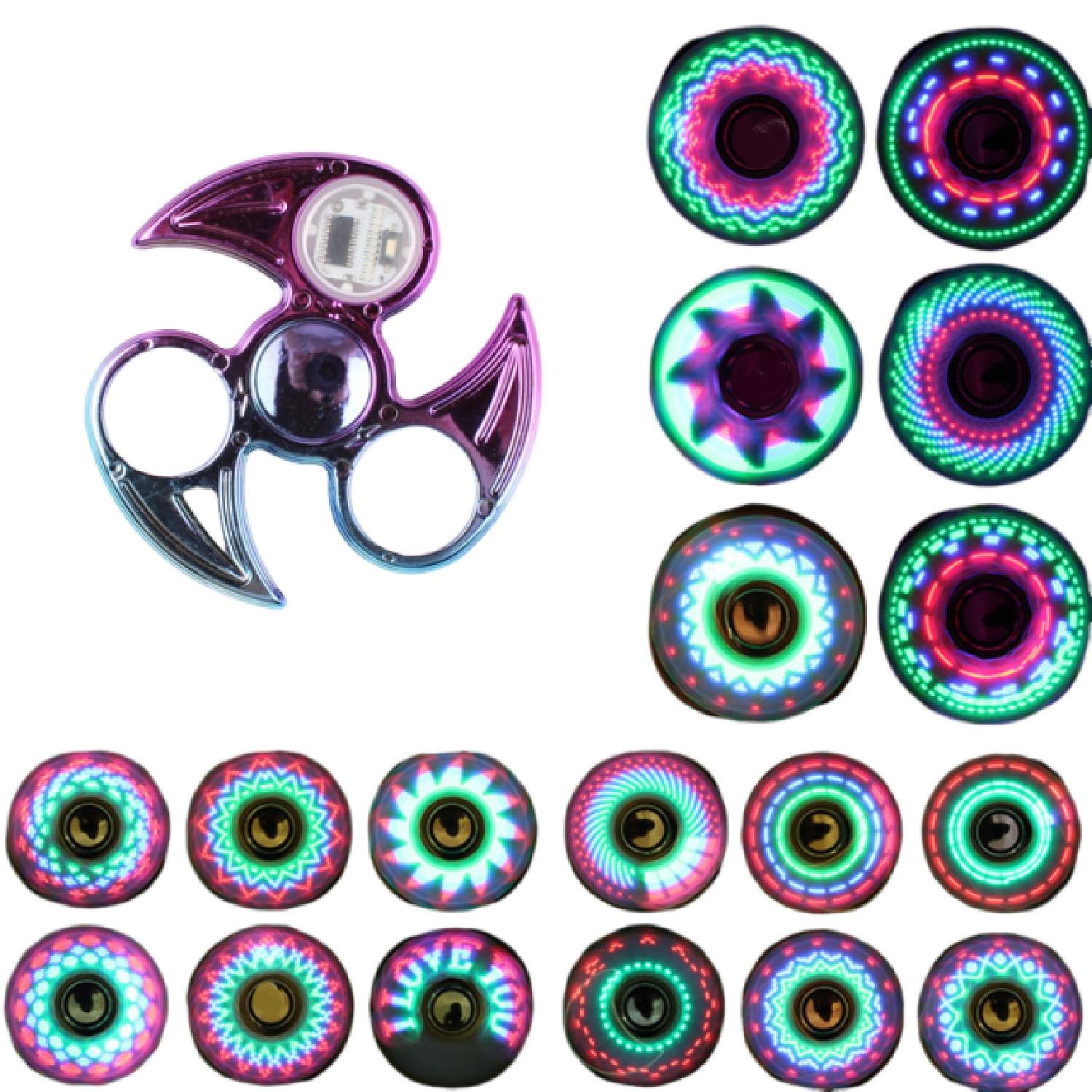 LED Light Finger Gyro Fidget Spinner 2