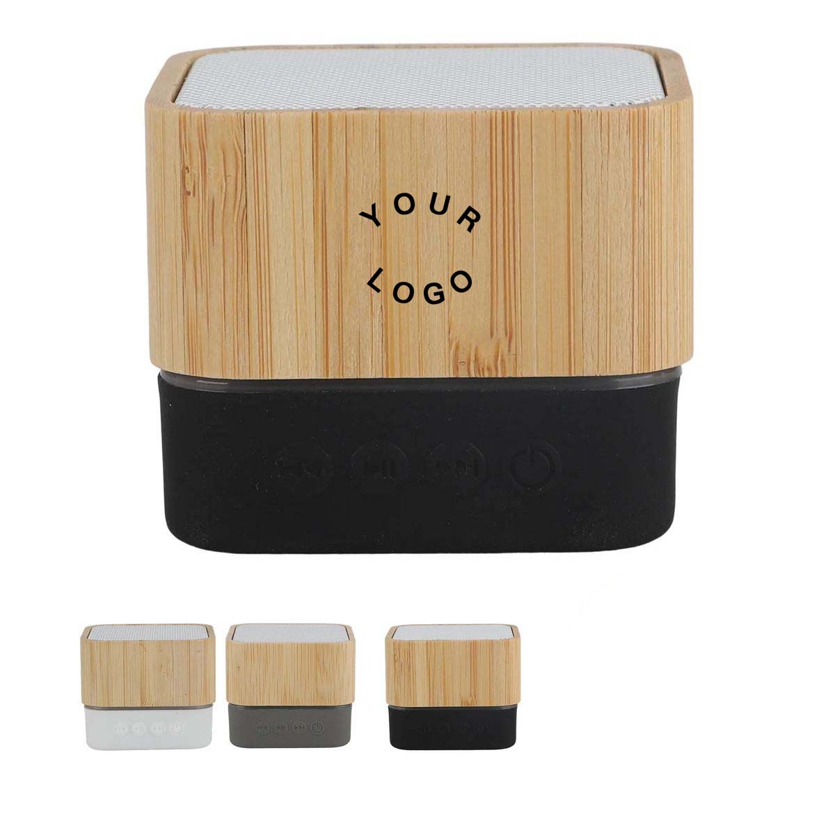 Compact Bamboo Bluetooth Speaker with TF Playback 4