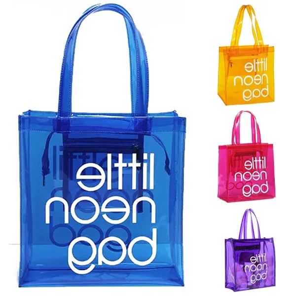 Colorful Transparent PVC Neon Tote Bag 9