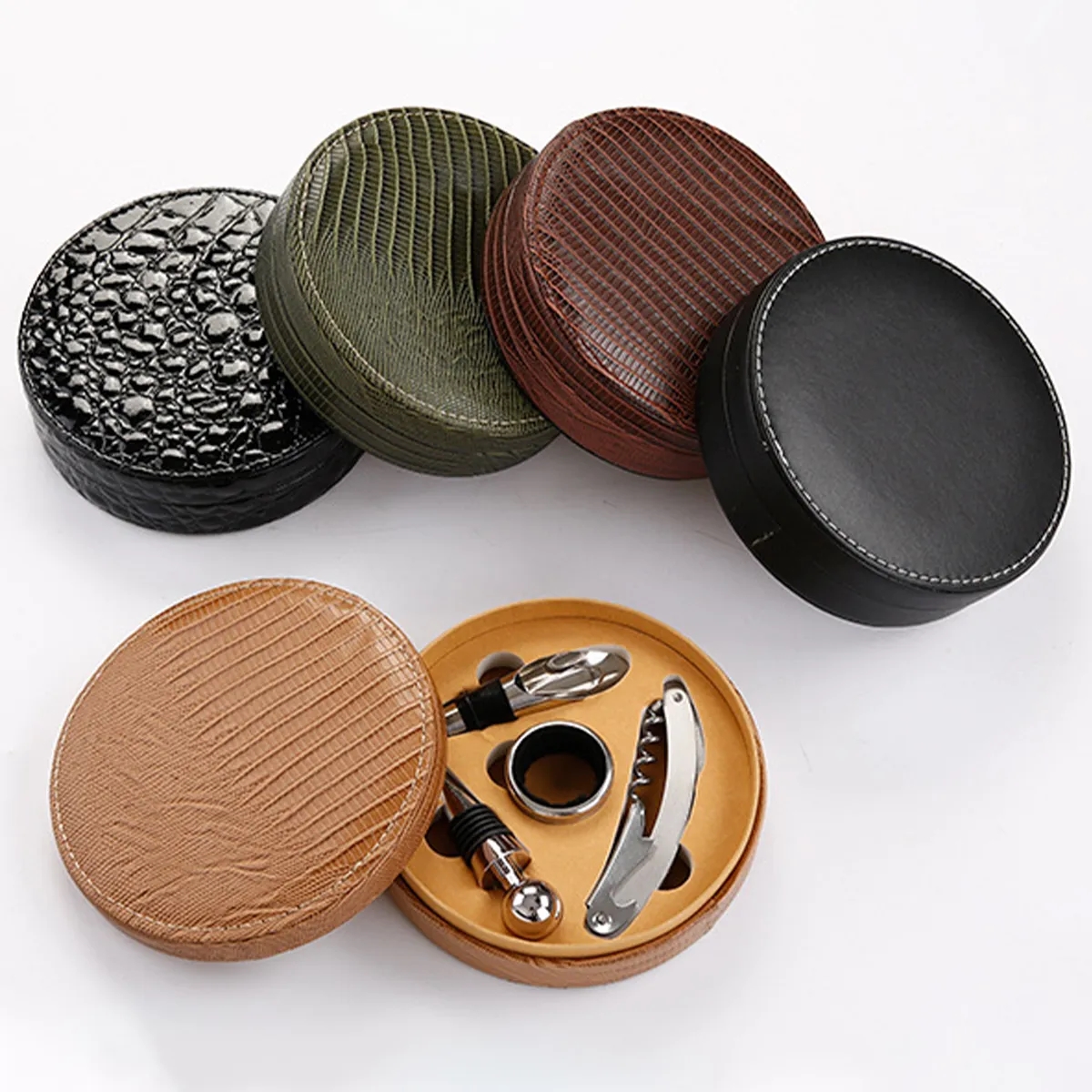 Red Wine Bottle Opener Stopper Set Accessories Gift 5