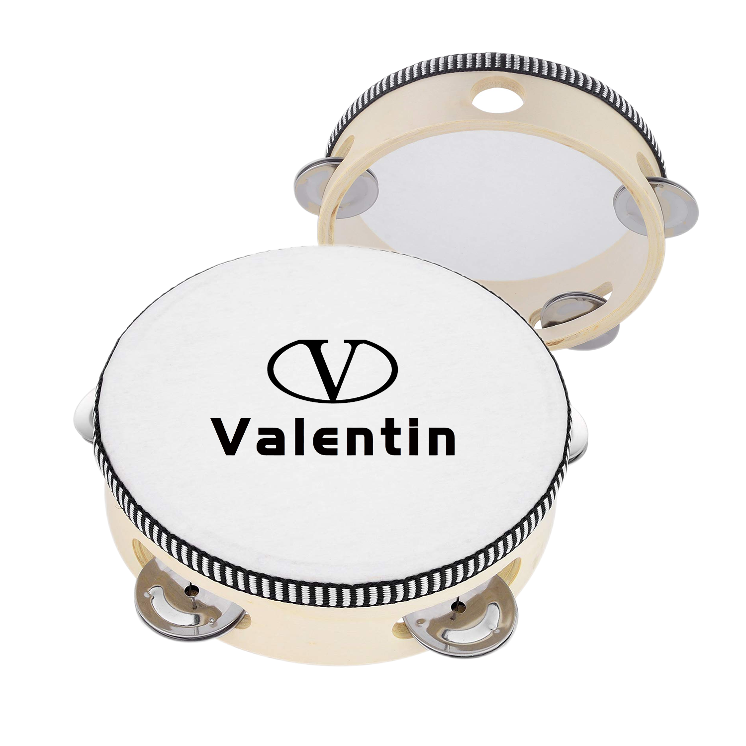 6" Hand Held Tambourine Drum 2