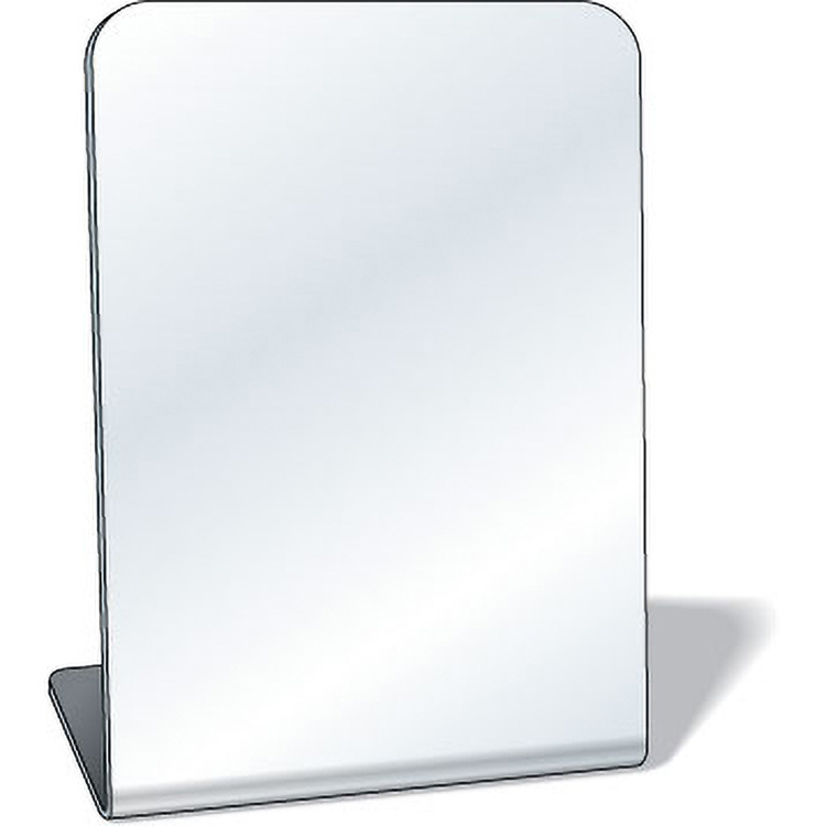 Free-Standing Acrylic Plastic Mirror, 3"x3.9" Rectangle, Full Colour 2
