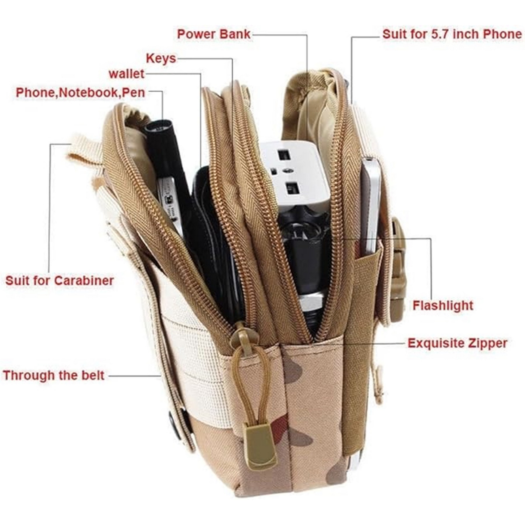 Camouflage Riding Tactical Leg Pack Cycling Bag 19
