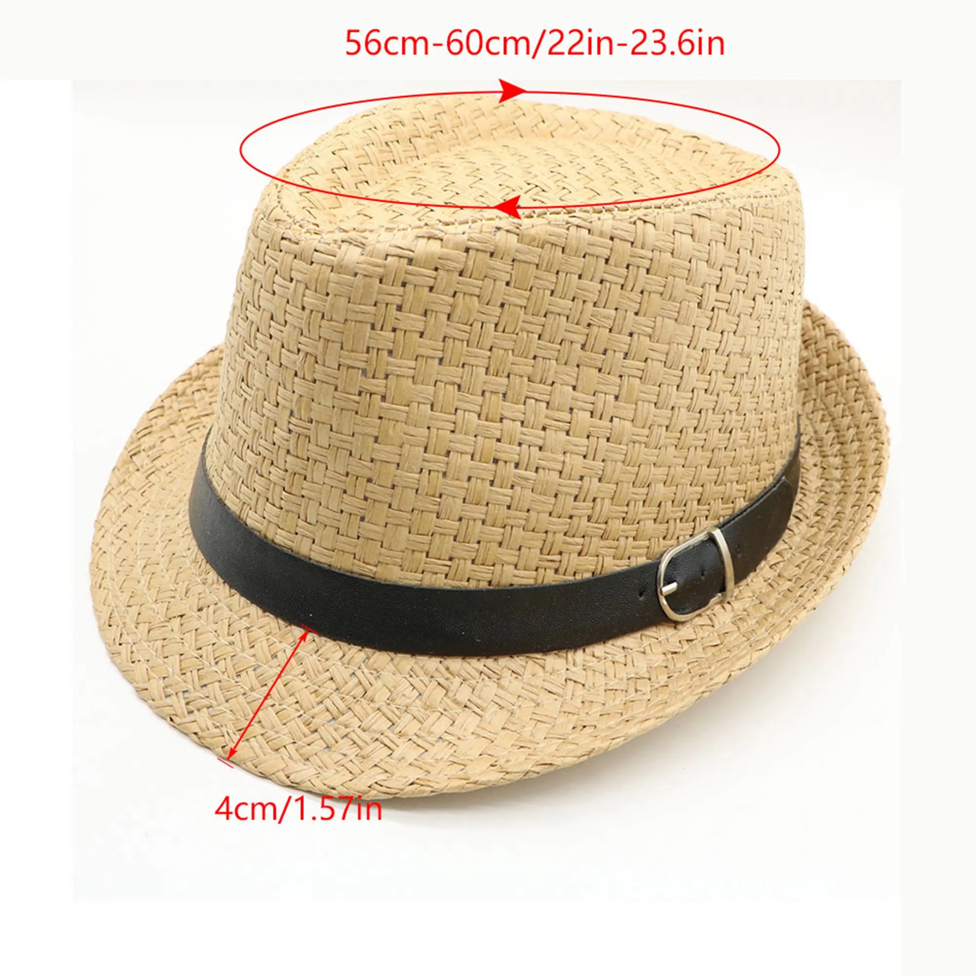 Short Brim Jazz Straw Hat 3