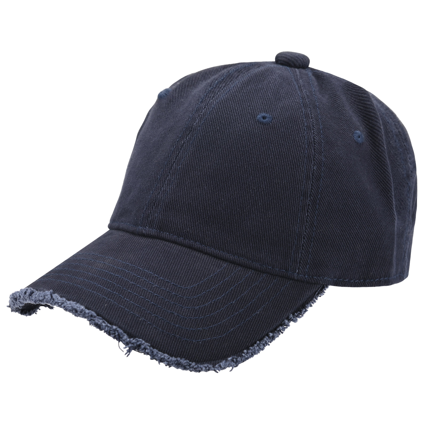 Cotton 6-Panel Unstructured Middle Profile Cap With Metal Back Closure 6