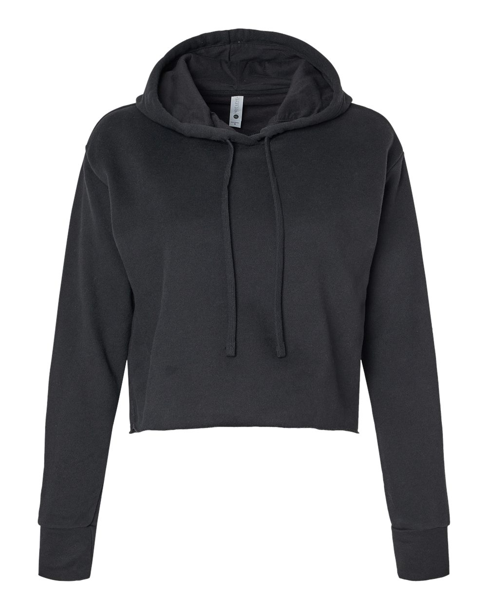 Women's Laguna Sueded Raw Edge Crop Hoodie