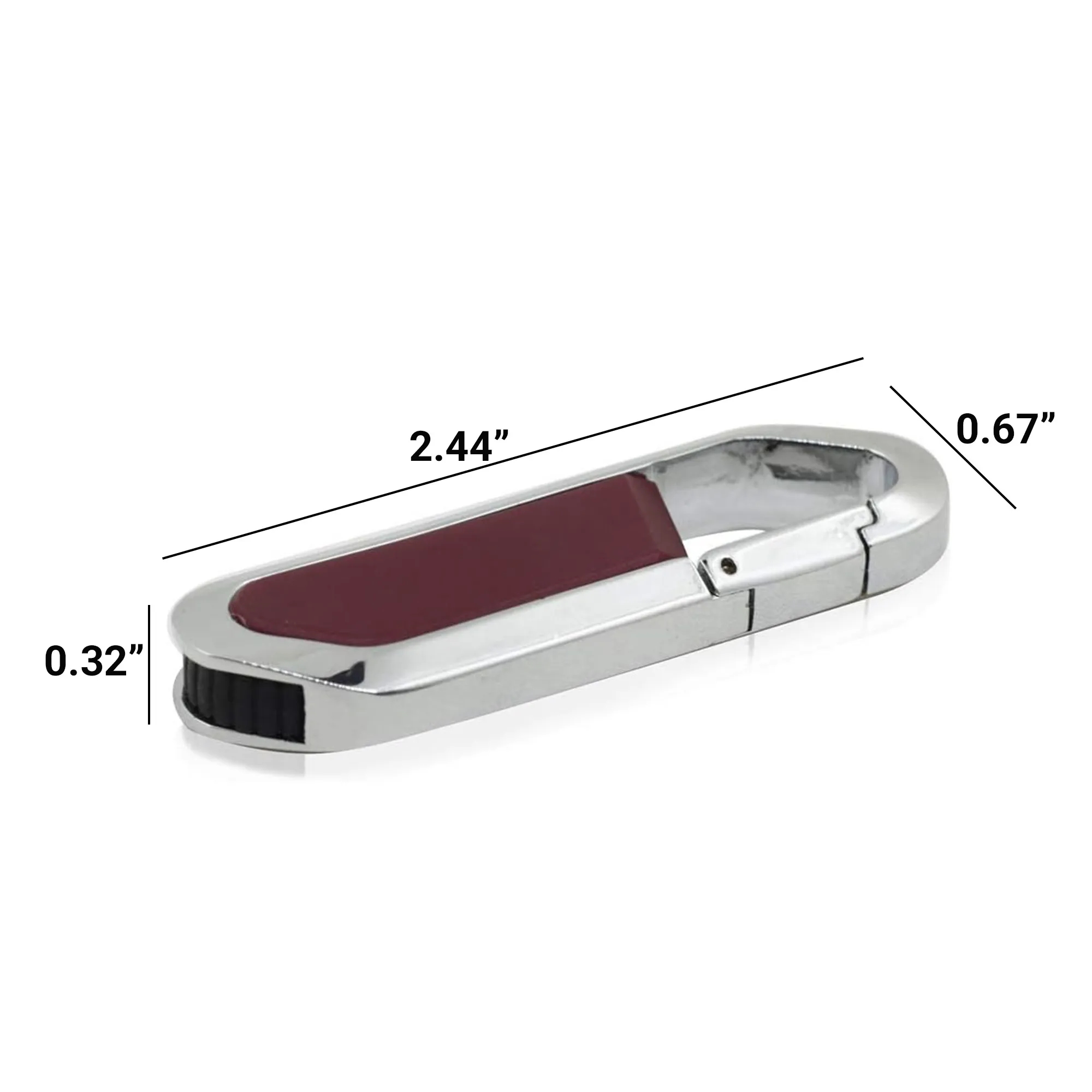 64GB Waterproof Metal Carabiner USB 3.0 Flash Drive 12