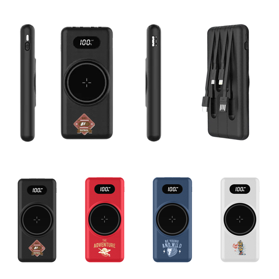 15W Wireless Power Bank 10000mAh W/ LED Display 11