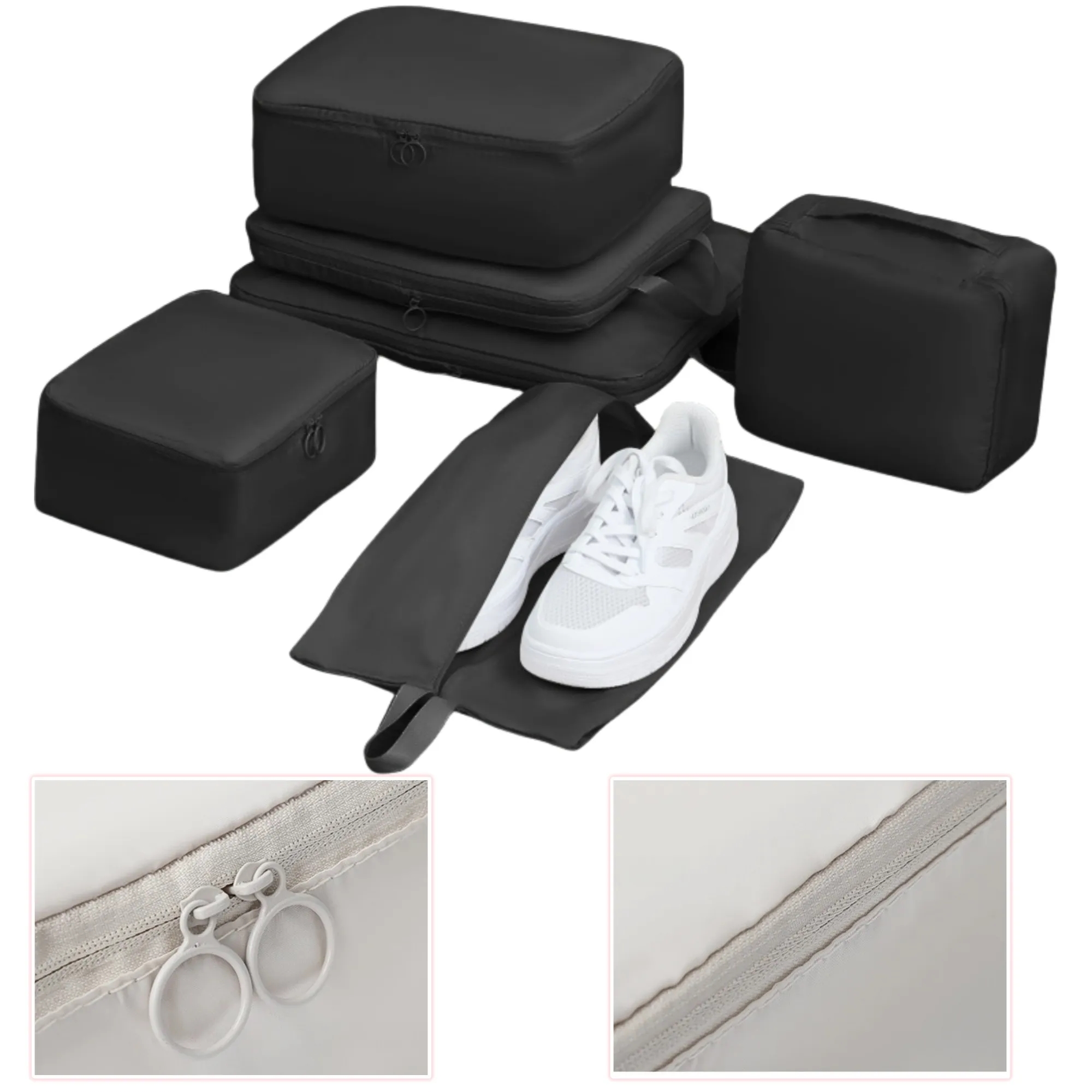 6 Piece Pack Travel Storage Bags 2