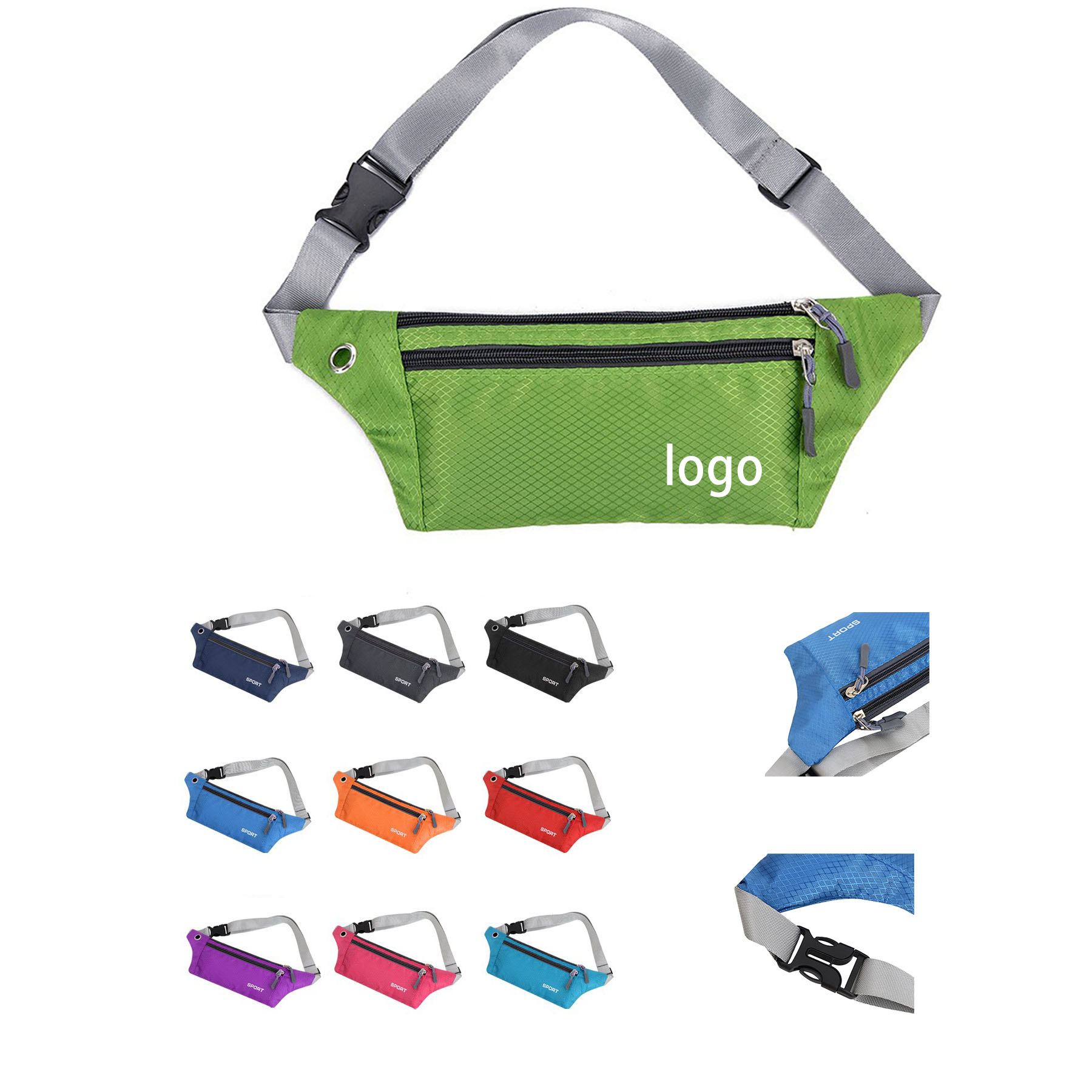 Waterproof Gym Sports Fanny Bag Waist Bag 2