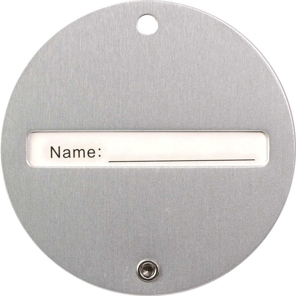 Texture Tone® Aluminum Round Luggage Tag 7