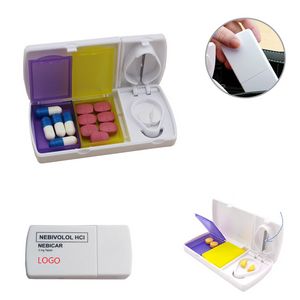 Compact Pill Case And Tablet Box With Built In Cutter And Splitter 4