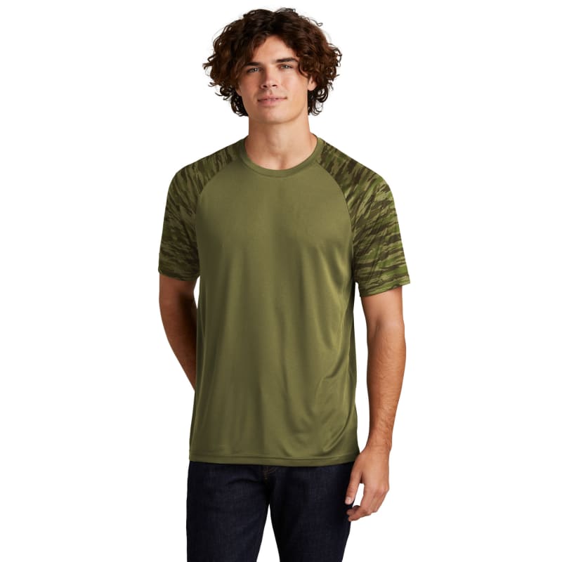 Sport-Tek Drift Camo Colorblock Tee 13