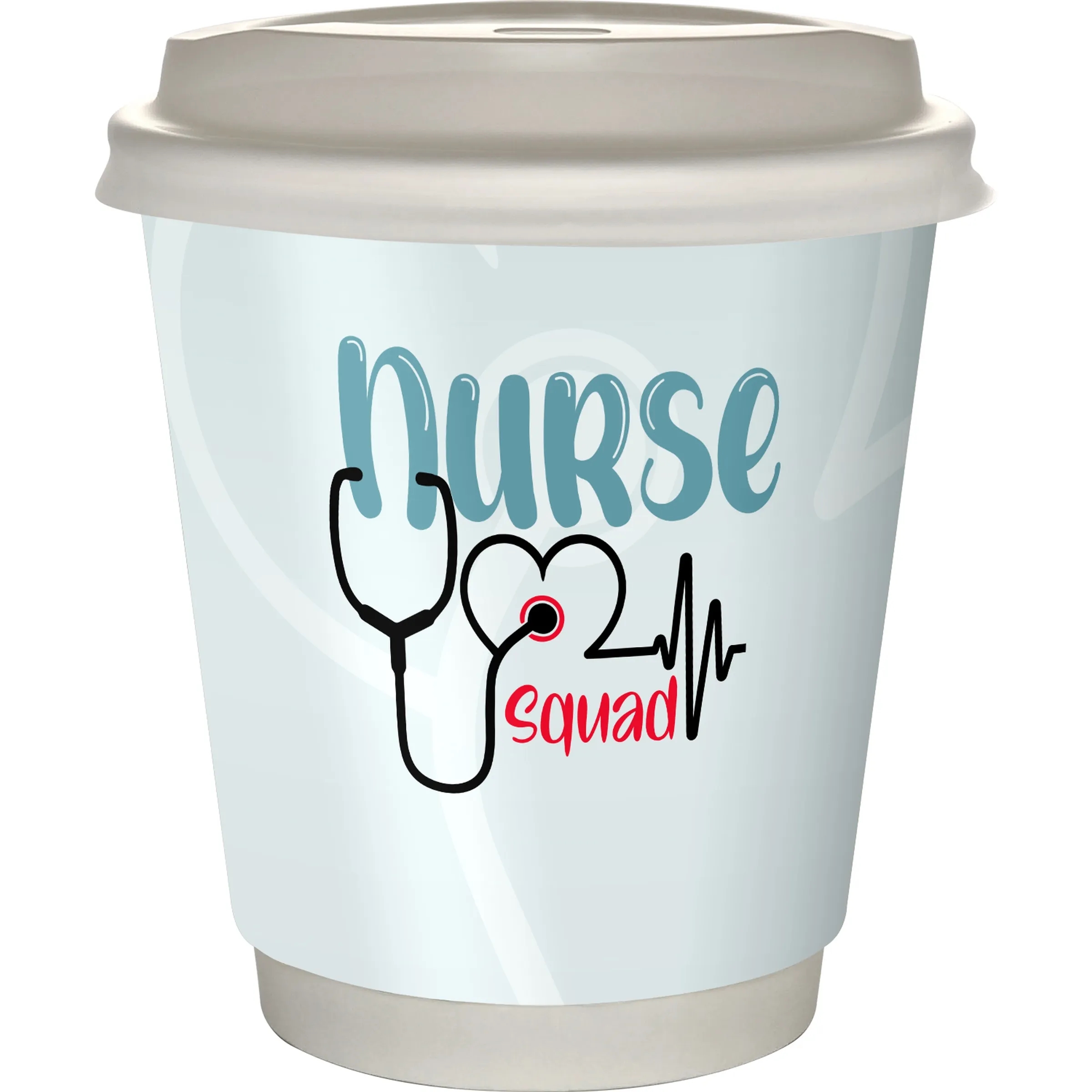 10 oz. Full Color Healthcare Insulated Paper Cup With Lid 5