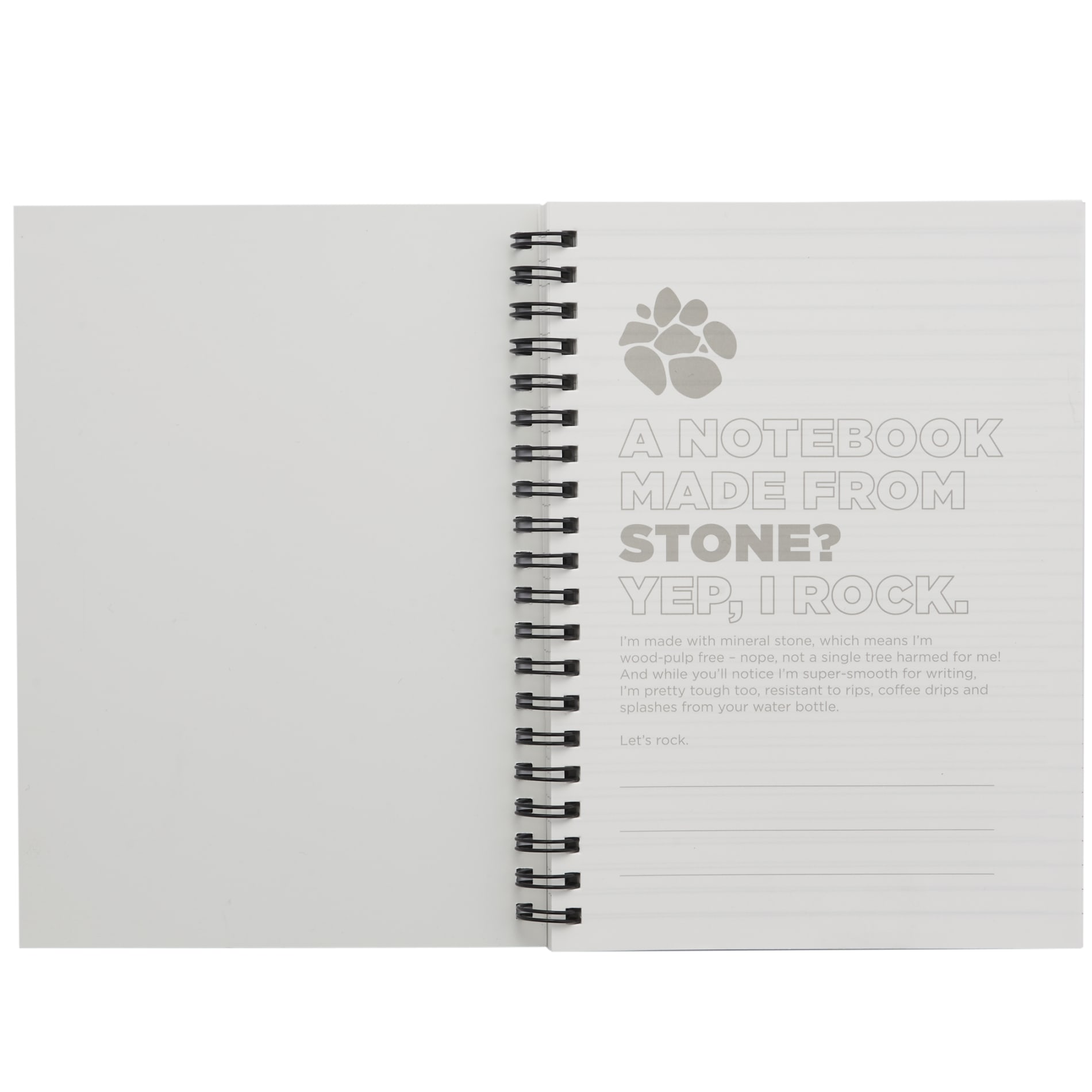 5” x 7” Mineral Stone Field Spiral  Notebook 37