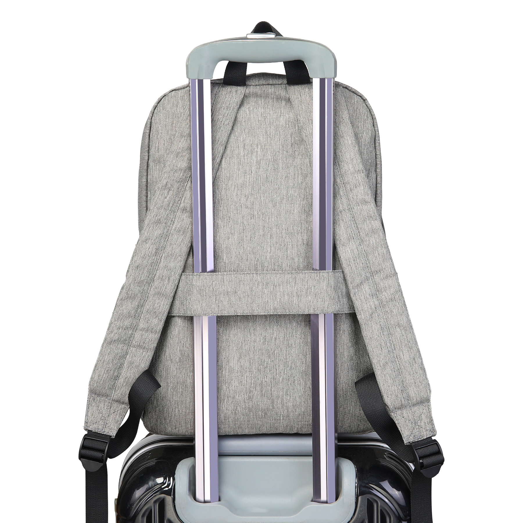 EcoVenture RPET Heathered 15'' Laptop Backpack 7