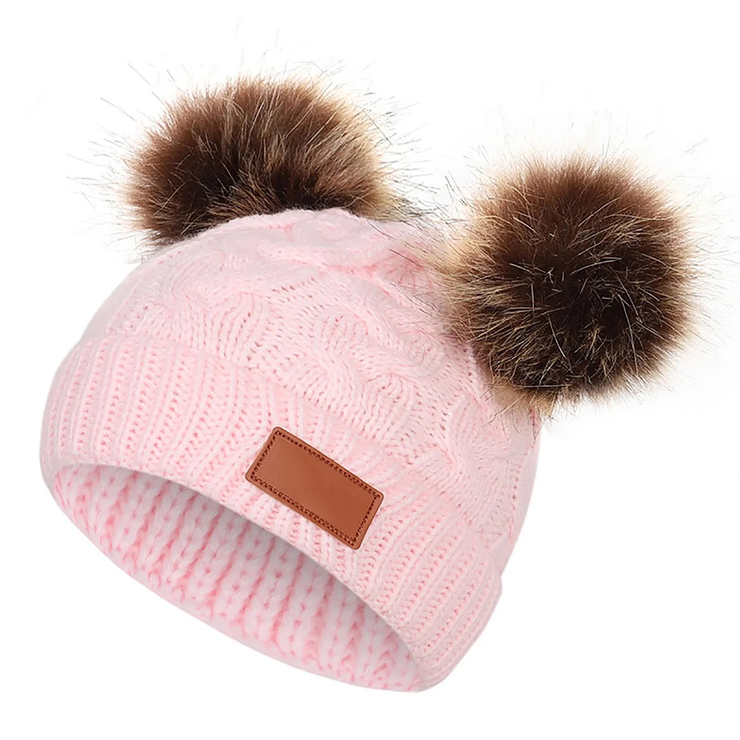 Thickened Knitted Woollen Hat For Kids 9